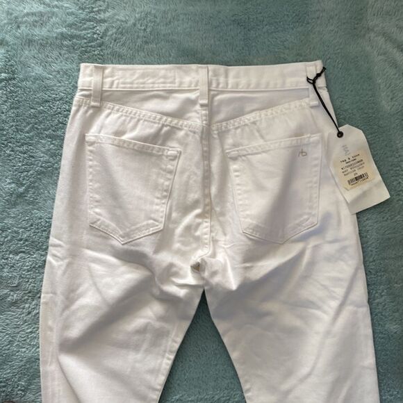 rag & bone white bucquet Marilyn crop jeans - Picture 8 of 11